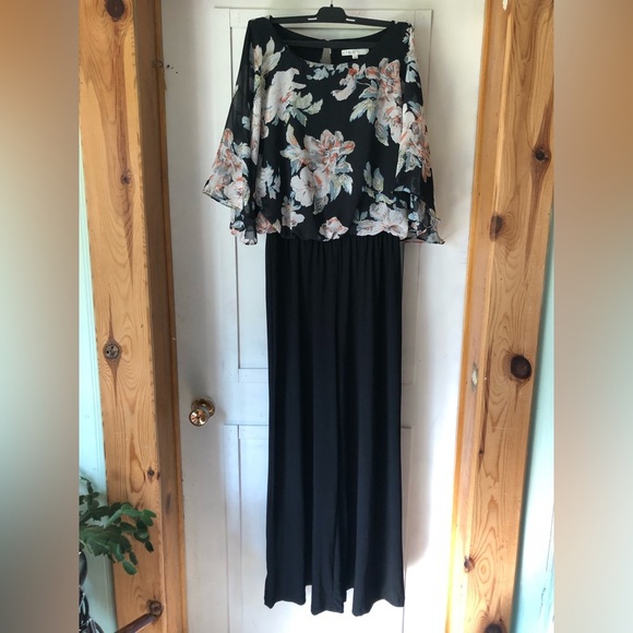 cleo Pants - Cleo | Floral Stretchy Jumpsuit